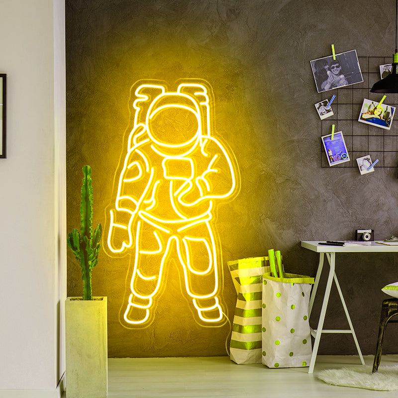 Astronaut neon sign