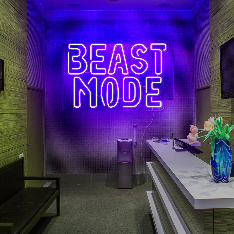 Beast Mode-Workout Room Sign | Beast Mode Gym Wall Decor | Fitness Neon