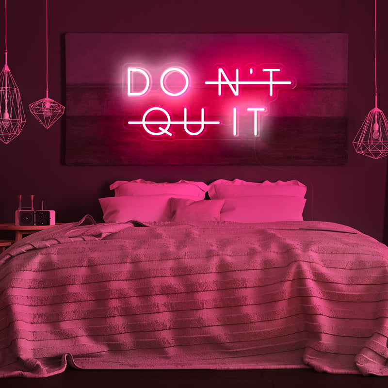 DON'T QUIT Gym Neon Lights