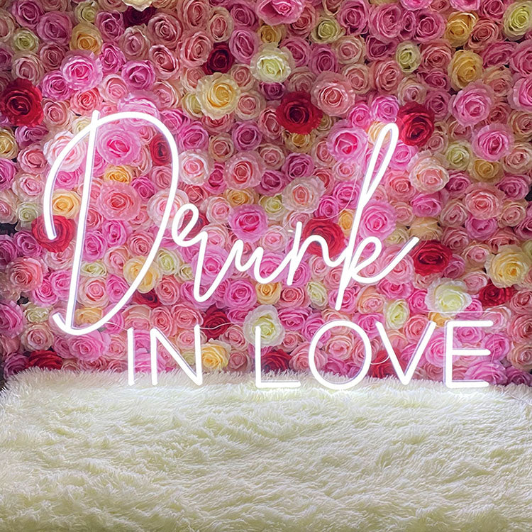 Drunk in Love Glow Wedding Sign