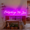 Everything for Love Bridal shower neon lights