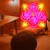 Colourful Roses LED Neon Sign