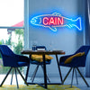 Personalized GAIN&Fish neon sign
