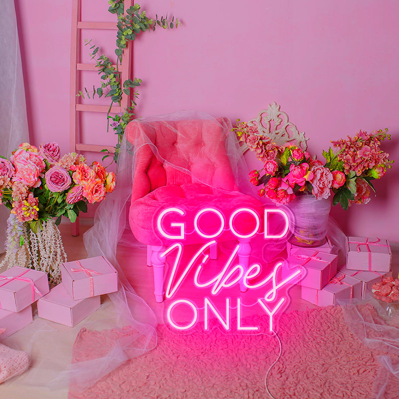 Good Vibes Only Led Neon Light for Home Decor