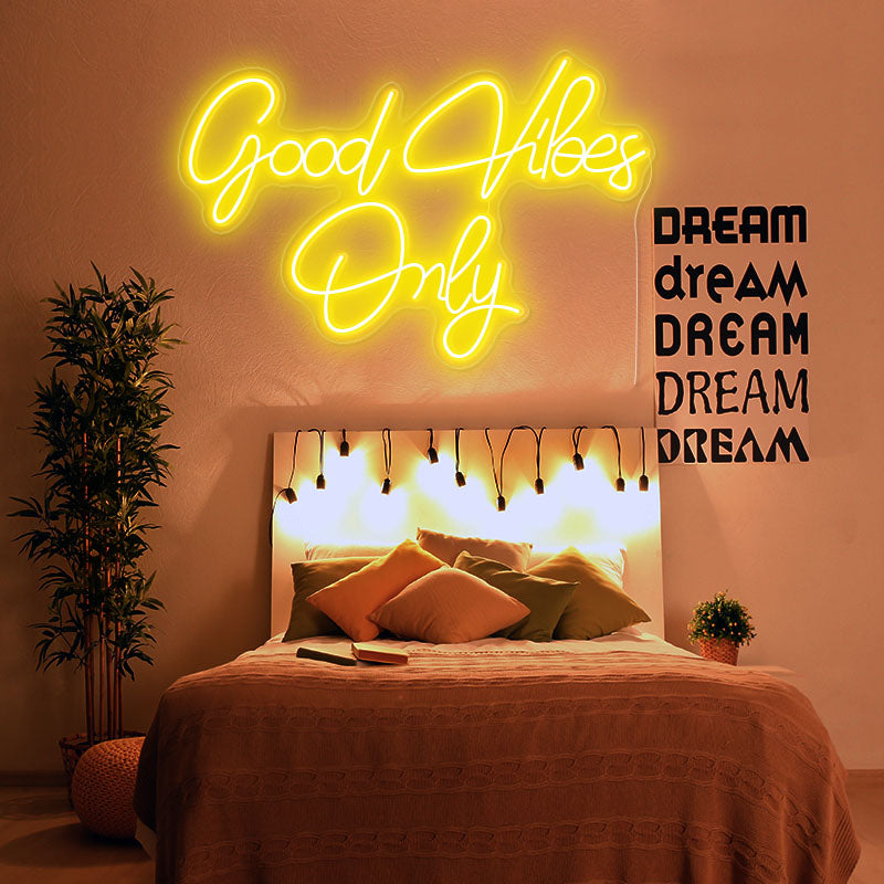 good vibes only neon sign - neonpartys