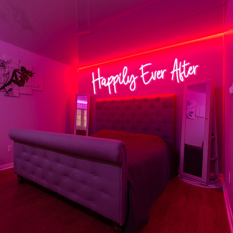 "Happy Ever After" Neon Sign for Reception Party