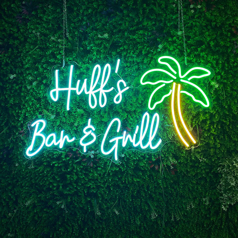 Huff's Bar & Grill Neon Lights