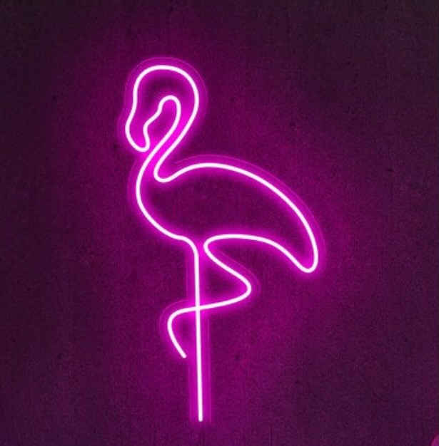 Flamingos neon sign - neonpartys