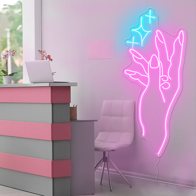Manicure store neon lights - neonpartys