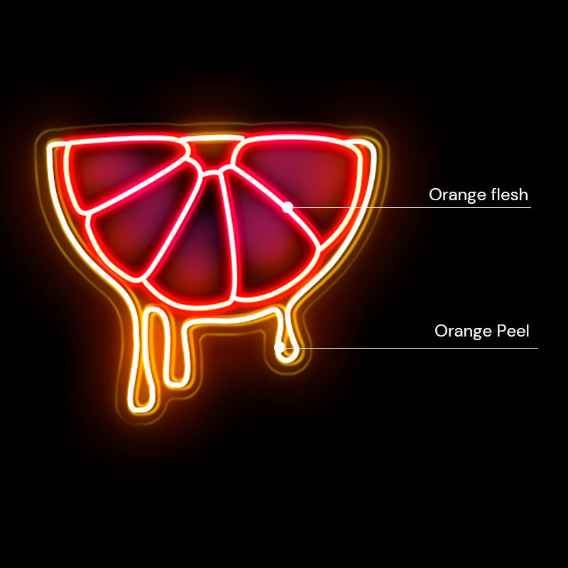 Personalized Orange neon light