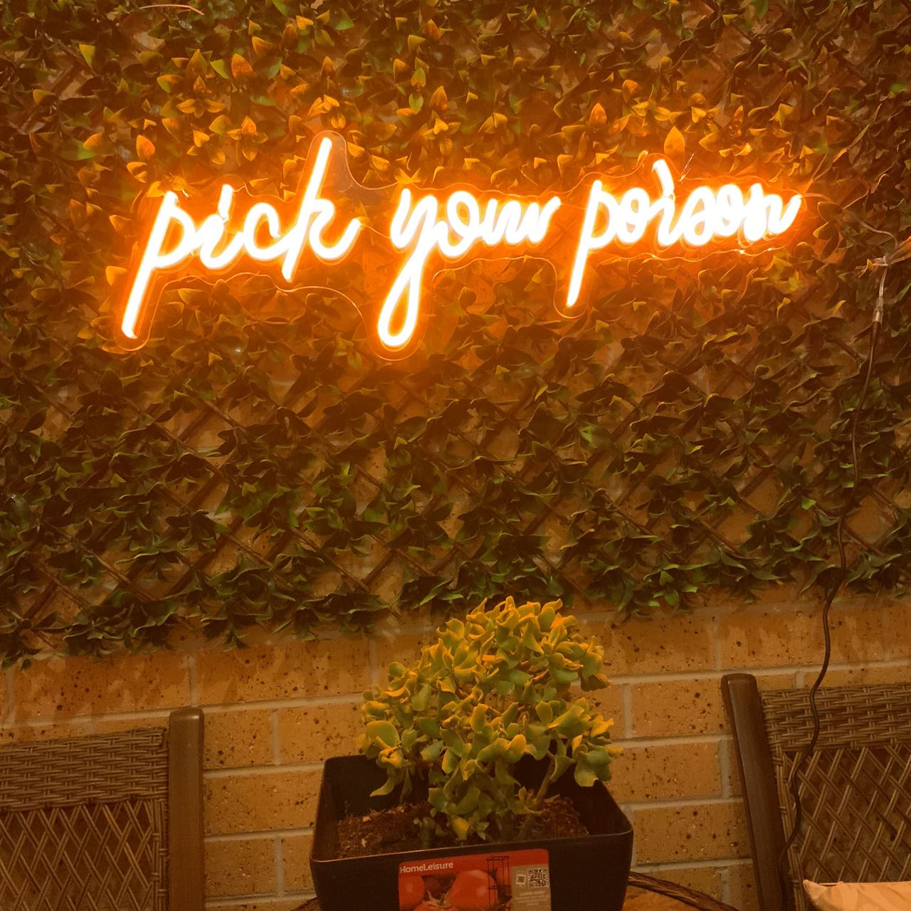 Pick Your Poison Neon lights