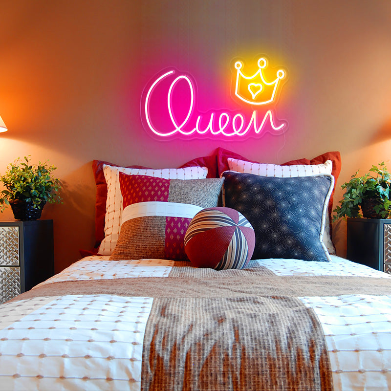 Creative gift Queen Sign | Custom First Name Neon Sign