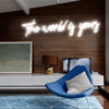 The world is yours neon sign - neonpartys