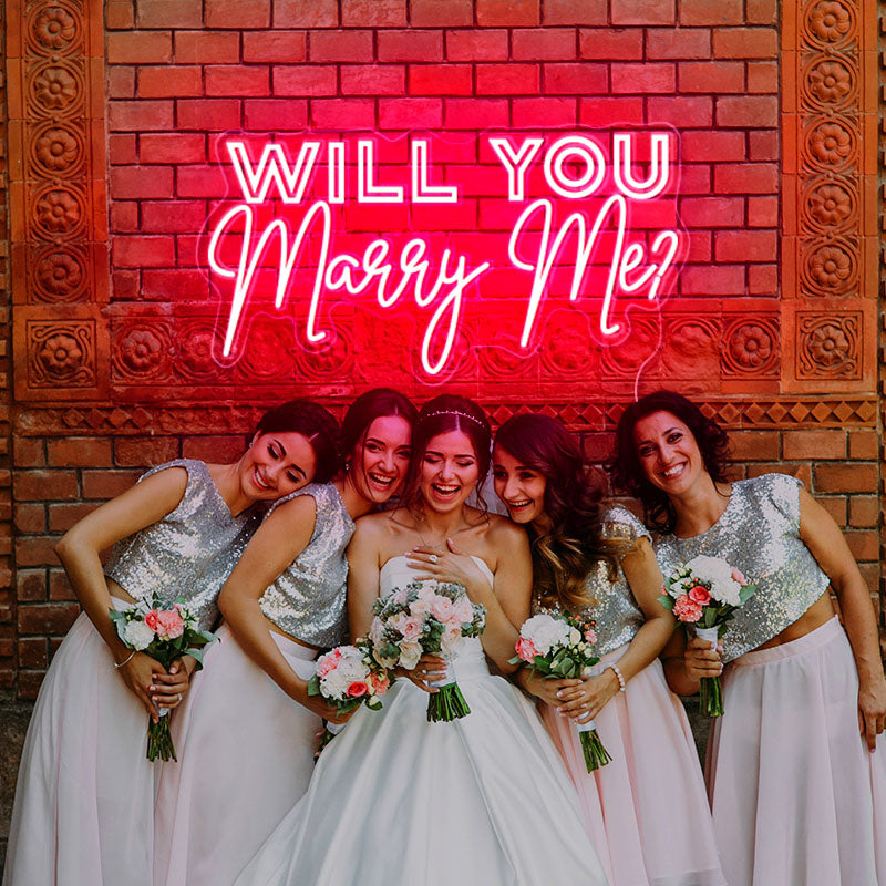 WILL YOU Marry Me neon light