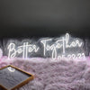Better together outdoor wedding sign - neonpartys