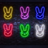 Rabbit head design neon - neonpartys