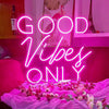 Good Vibes Only Led Neon Light for Home Decor