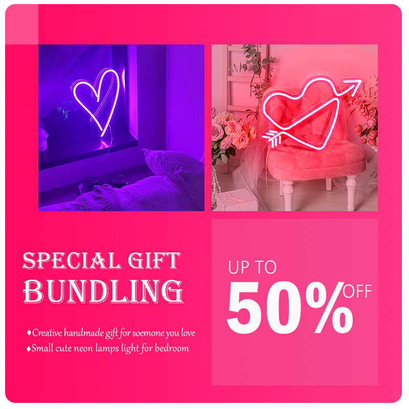 Neon Bundle. Sign All Love Neon Gift Bundle | Xmas Gift Sets
