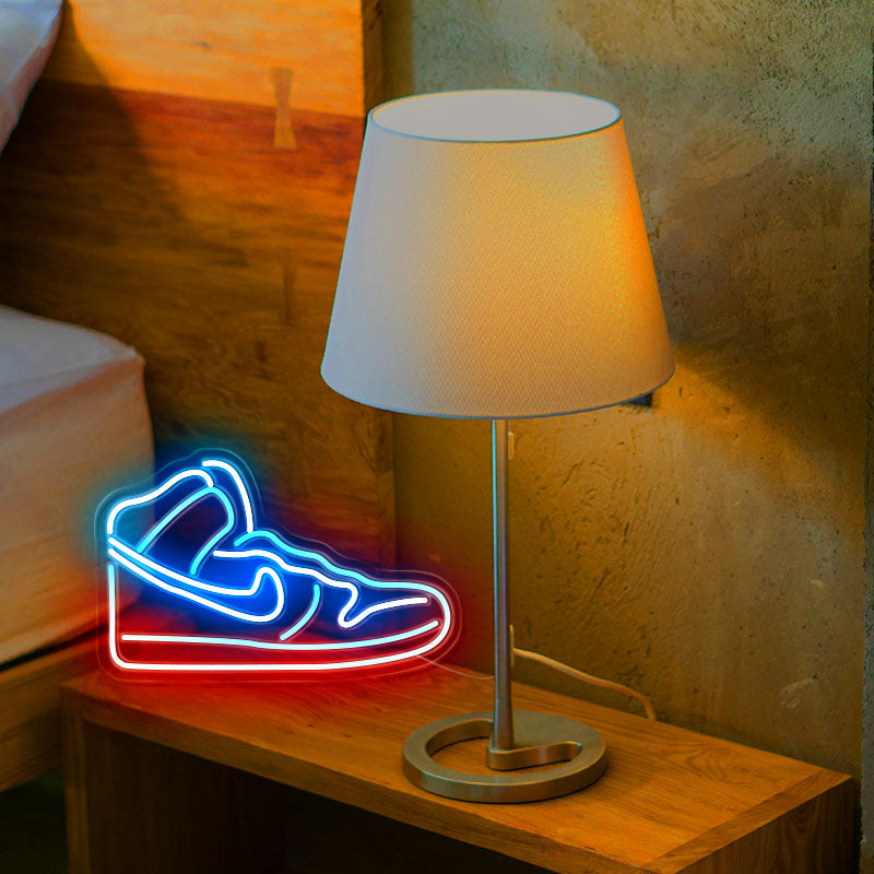 personalized glow shoe neon light