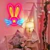 Colorful bunny neon lights - neonpartys