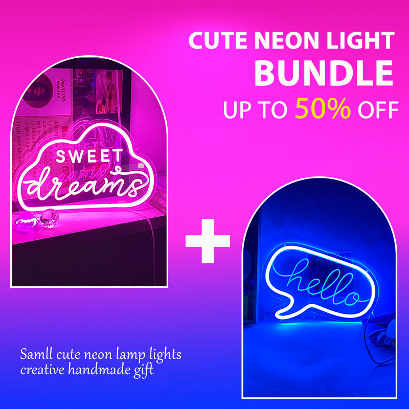 Neon Bundle. Sign Mini Neon Gift Bundle | Xmas Gift Sets